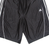 ADIDAS Mens Sports Shorts Black Relaxed XL W32