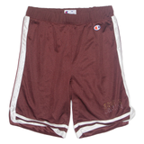 CHAMPION Mens Sports Shorts Maroon Relaxed M W30