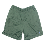 CHAMPION Mens Sports Shorts Green Relaxed L W32