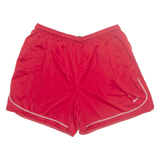 NIKE Mens Sports Shorts Red Relaxed M W30