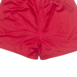 REEBOK Womens Sports Shorts Red Relaxed M W30