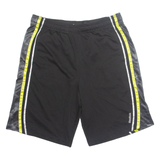 REEBOK Mens Sports Shorts Black Relaxed L W34