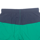 NAUTICA Mesh Lined Mens Swimming Shorts Green Relaxed Colourblock L W34