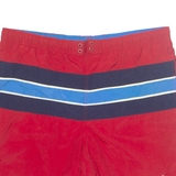 NAUTICA Mesh Lined Mens Swimming Shorts Red Relaxed M W36
