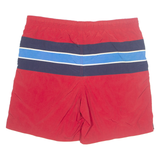 NAUTICA Mesh Lined Mens Swimming Shorts Red Relaxed M W36
