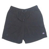 CHAMPION Mesh Lined Mens Swimming Shorts Black Relaxed M W32