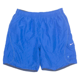 NIKE Mesh Lined Mens Swimming Shorts Blue Relaxed M W30