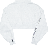 NBA Cropped Womens Grey Hoodie Full Zip M