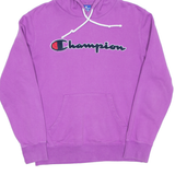 CHAMPION Womens Purple Hoodie M