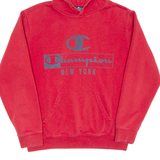 CHAMPION New York Mens Red Hoodie S
