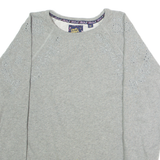 SUPERDRY Floral Womens Sweatshirt Grey Crew Neck UK 12
