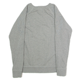 SUPERDRY Floral Womens Sweatshirt Grey Crew Neck UK 12