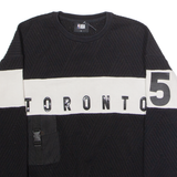 NBA Toronto Raptors Mens Sweatshirt Black Crew Neck USA S