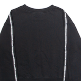 CHAMPION Womens Sweatshirt Black Crew Neck S
