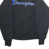 CHAMPION REVERSE WEAVE Mens Sweatshirt Black Crew Neck S