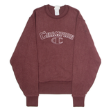 CHAMPION REVERSE WEAVE Inside Out Mens Sweatshirt Maroon Crew Neck S