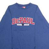 CHAMPION DePaul Mens Sweatshirt Blue Crew Neck USA M