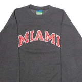 CHAMPION Miami Mens Sweatshirt Grey Crew Neck USA M