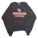 CHAMPION Kougars Football Mens Sweatshirt Grey Crew Neck 90s USA S