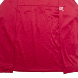 CHAMPION University Of Indiana Hoosiers Mens Sweatshirt Red 1/4 Zip USA L