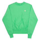 CHAMPION REVERSE WEAVE Mens Sweatshirt Green Crew Neck S