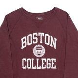 CHAMPION Boston College Womens Sweatshirt Maroon Crew Neck USA S