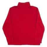 NAUTICA Mens Sweatshirt Red 1/4 Zip XL