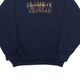NU SPORT Clemson University Grandad Mens Sweatshirt Blue Crew Neck USA XL