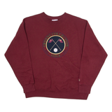 CRABLE SPORTSWEAR Golf Mens Sweatshirt Maroon Crew Neck 90s L