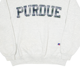 RUSSELL ATHLETIC Purdue University Mens Sweatshirt Grey Crew Neck USA XL
