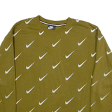 NIKE Mens Sweatshirt Green XS
