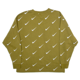NIKE Mens Sweatshirt Green XS