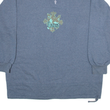 CHARLES VOGELE Cosmos Mens Sweatshirt Blue 1/4 Zip XL