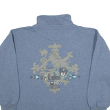 CHARLES VOGELE Cosmos Mens Sweatshirt Blue 1/4 Zip XL