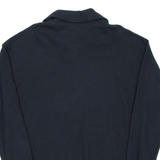 MASER Womens Jumper Black 1/4 Zip Tight Knit UK 18
