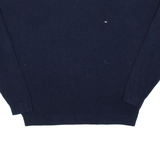 TOMMY HILFIGER Womens Jumper Blue Tight Knit L