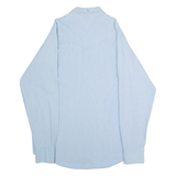 LEE Western Mens Plain Shirt Blue 90s Long Sleeve M