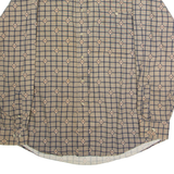 TRADER BAY Mens Shirt Gold 90s Check Long Sleeve M