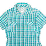 THE NORTH FACE Womens Shirt Blue Plaid S