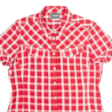 JACK WOLFSKIN Slim Fit Womens Shirt Red Check UK 16