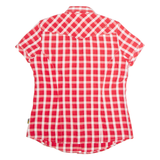 JACK WOLFSKIN Slim Fit Womens Shirt Red Check UK 16