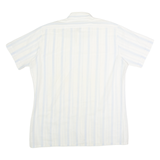 Mens Shirt Cream 90s Striped XL