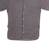 CLAUDIO BERRUTI Mens Shirt Blue 90s Striped S