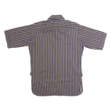 CLAUDIO BERRUTI Mens Shirt Blue 90s Striped S