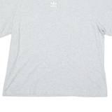 ADIDAS ORIGINALS Womens T-Shirt Grey UK 10