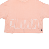 PUMA Cropped Womens T-Shirt Pink M