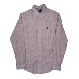 Polo By Ralph Lauren Checked Shirt - Medium Red Cotton