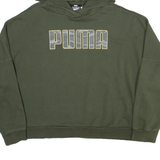 PUMA Womens Green Hoodie UK 16