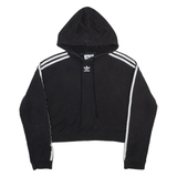 ADIDAS ORIGINALS Womens Black Hoodie UK 10