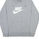 NIKE Womens Grey Hoodie L